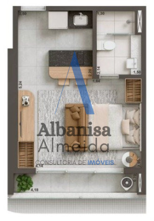 Imagem Apartamento com 1 Quarto à Venda, 28 m² em Aldeota - Fortaleza