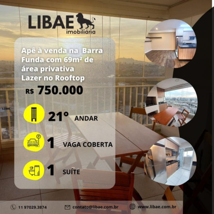 Imagem Apartamento com 1 Quarto à Venda, 69 m² em Barra Funda - São Paulo Imagem Apartamento com 1 Quarto à Venda, 69 m² em Barra Funda - São Paulo