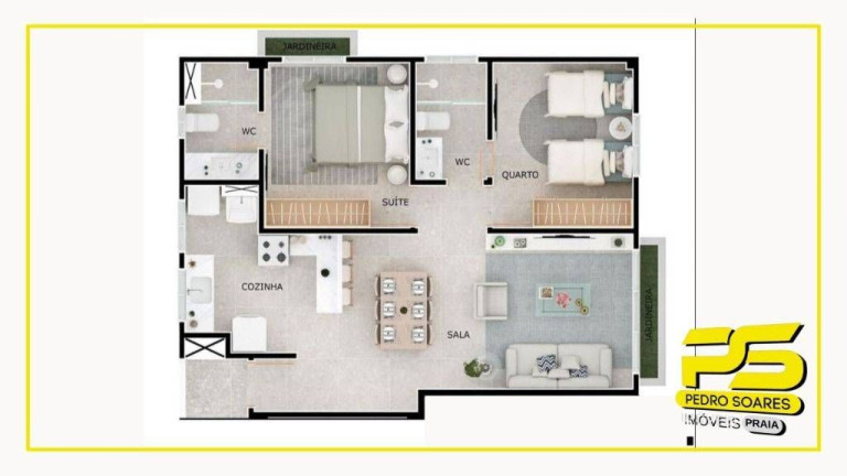 Imagem Apartamento com 2 Quartos à Venda, 62 m² em Intermares - Cabedelo Imagem Apartamento com 2 Quartos à Venda, 62 m² em Intermares - Cabedelo
