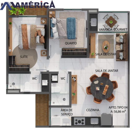 Imagem Imóvel com 2 Quartos à Venda, 56 m² em Bancarios - João Pessoa Imagem Imóvel com 2 Quartos à Venda, 56 m² em Bancarios - João Pessoa