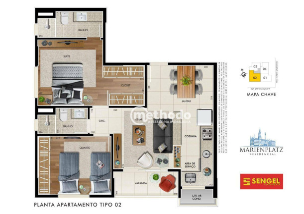 Imagem Apartamento com 2 Quartos à Venda, 47 m² em Cambuí - Campinas Imagem Apartamento com 2 Quartos à Venda, 47 m² em Cambuí - Campinas