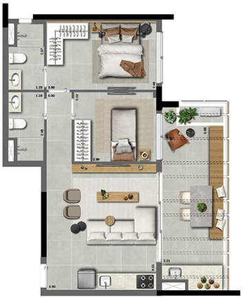 Imagem Apartamento com 1 Quarto à Venda, 44 m² em Pinheiros - São Paulo