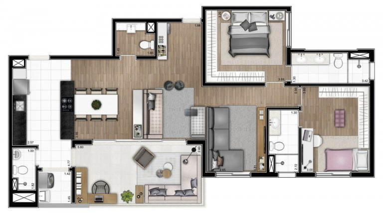 Imagem Apartamento com 3 Quartos à Venda, 122 m² em Perdizes - São Paulo Imagem Apartamento com 3 Quartos à Venda, 122 m² em Perdizes - São Paulo