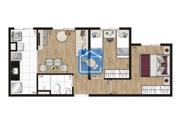 Imagem Apartamento com 2 Quartos à Venda, 40 m² em Vila Andrade - São Paulo