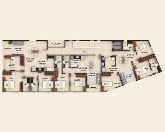 Imagem Apartamento com 2 Quartos à Venda, 91 m² em Bessa - João Pessoa