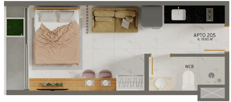 Imagem Apartamento com 1 Quarto à Venda, 19 m² em Jardim Oceania - João Pessoa Imagem Apartamento com 1 Quarto à Venda, 19 m² em Jardim Oceania - João Pessoa