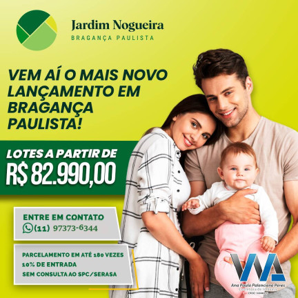 Imagem Terreno à Venda, 140 m² em Jardim Nogueira - Bragança Paulista Imagem Terreno à Venda, 140 m² em Jardim Nogueira - Bragança Paulista