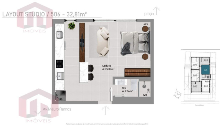 Imagem Imóvel com 2 Quartos à Venda, 