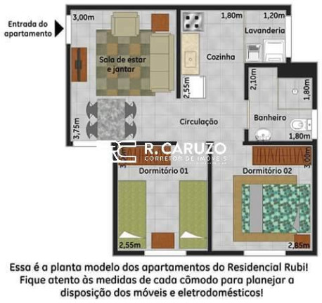 Imagem Apartamento com 2 Quartos à Venda, 45 m² em Residencial Rubi - Limeira Imagem Apartamento com 2 Quartos à Venda, 45 m² em Residencial Rubi - Limeira