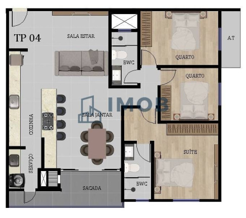 Apartamento com 2 Quartos à Venda, 89 m² em Centro - Jaraguá Do Sul