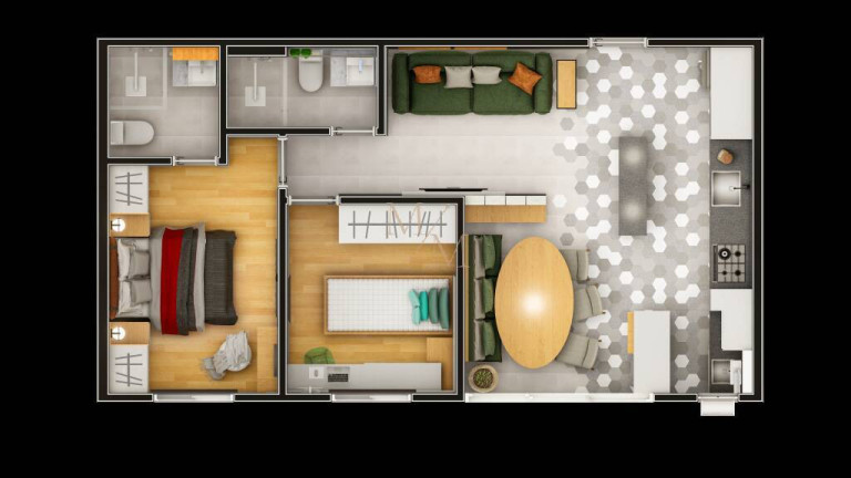Imagem Apartamento com 2 Quartos à Venda, 55 m² em Campo Grande - Santos Imagem Apartamento com 2 Quartos à Venda, 55 m² em Campo Grande - Santos