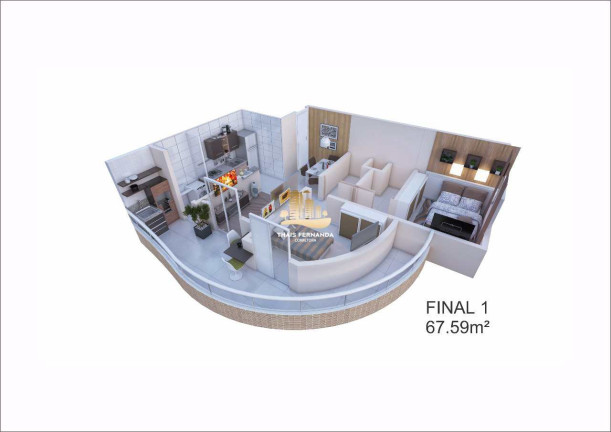 Imagem Apartamento com 2 Quartos à Venda, 68 m² em Maracanã - Praia Grande Imagem Apartamento com 2 Quartos à Venda, 68 m² em Maracanã - Praia Grande