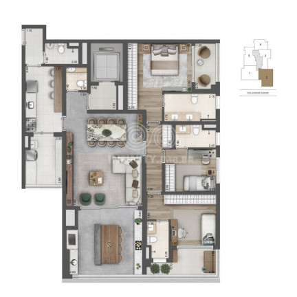 Imagem Apartamento com 3 Quartos à Venda, 157 m² em Brooklin - São Paulo Imagem Apartamento com 3 Quartos à Venda, 157 m² em Brooklin - São Paulo