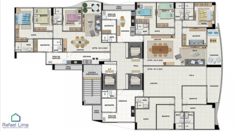 Apartamento com 3 Quartos à Venda,  em Casa Caiada - Olinda