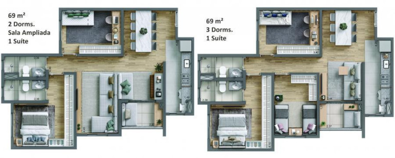 Imagem Apartamento com 3 Quartos à Venda, 69 m² em Rudge Ramos - São Bernardo Do Campo Imagem Apartamento com 3 Quartos à Venda, 69 m² em Rudge Ramos - São Bernardo Do Campo