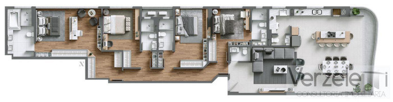 Imagem Apartamento com 3 Quartos à Venda, 175 m² em Praia Brava De Itajaí - Itajaí