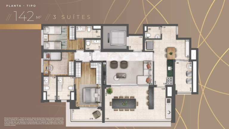 Imagem Apartamento com 3 Quartos à Venda, 142 m² Imagem Apartamento com 3 Quartos à Venda, 142 m²