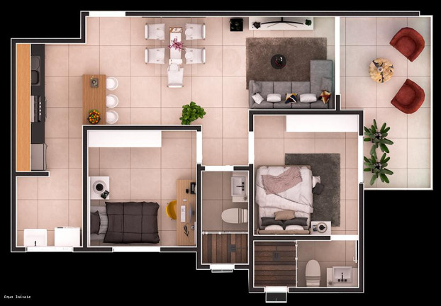 Imagem Apartamento com 2 Quartos à Venda, 60 m² em Centro - Itanhaém Imagem Apartamento com 2 Quartos à Venda, 60 m² em Centro - Itanhaém