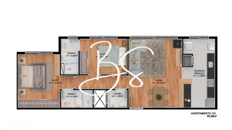 Imagem Apartamento com 1 Quarto à Venda, 70 m² em Centro - Canela Imagem Apartamento com 1 Quarto à Venda, 70 m² em Centro - Canela