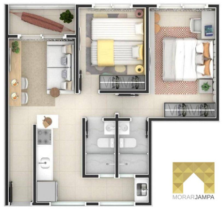 Imagem Apartamento com 3 Quartos à Venda, 74 m² em Portal Do Sol - João Pessoa Imagem Apartamento com 3 Quartos à Venda, 74 m² em Portal Do Sol - João Pessoa
