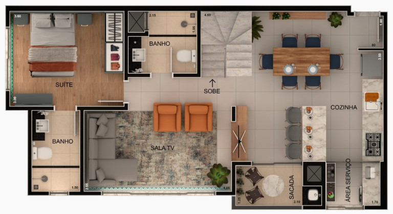 Imagem Apartamento com 2 Quartos à Venda, 63 m² em Novo Mundo - Curitiba