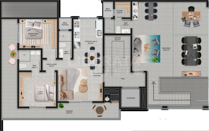 Imagem Apartamento com 2 Quartos à Venda, 76 m² em Meia Praia - Navegantes Imagem Apartamento com 2 Quartos à Venda, 76 m² em Meia Praia - Navegantes