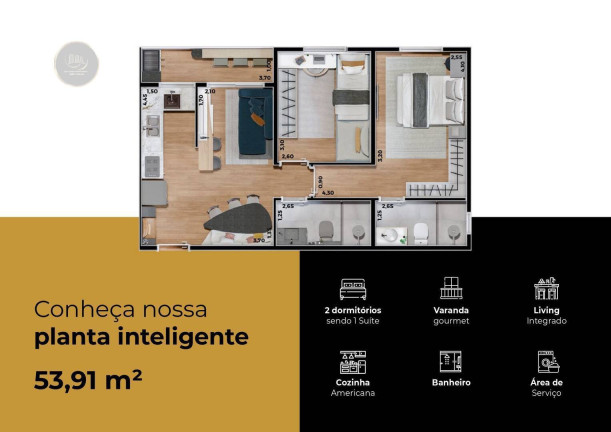 Imagem Apartamento com 2 Quartos à Venda, 7 m² em Jardim Adelaide - Hortolândia