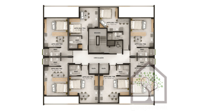 Imagem Imóvel com 1 Quarto à Venda, 24 m² em Trindade - Florianópolis Imagem Imóvel com 1 Quarto à Venda, 24 m² em Trindade - Florianópolis