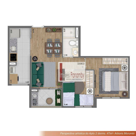Imagem Apartamento com 2 Quartos à Venda, 47 m² em Vila Andrade - São Paulo Imagem Apartamento com 2 Quartos à Venda, 47 m² em Vila Andrade - São Paulo