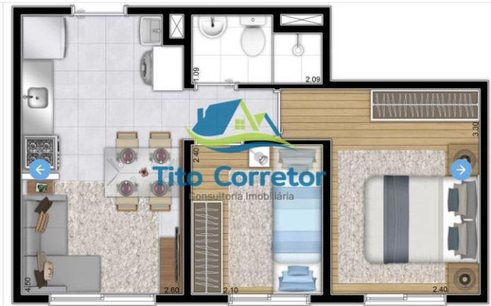 Imagem Apartamento com 2 Quartos à Venda, 33 m² em Vila Nova Curuçá - São Paulo