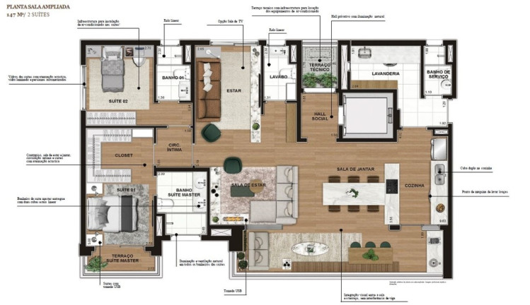 Imagem Apartamento com 3 Quartos à Venda, 147 m² em Itaim Bibi - São Paulo