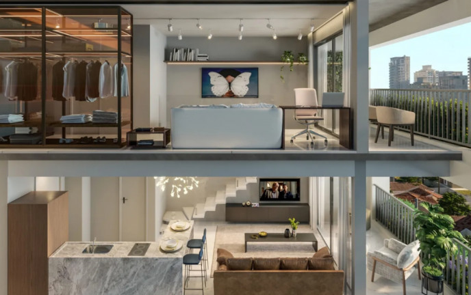 Imagem Studio com 1 Quarto à Venda, 28 m² em Moema - São Paulo Imagem Studio com 1 Quarto à Venda, 28 m² em Moema - São Paulo
