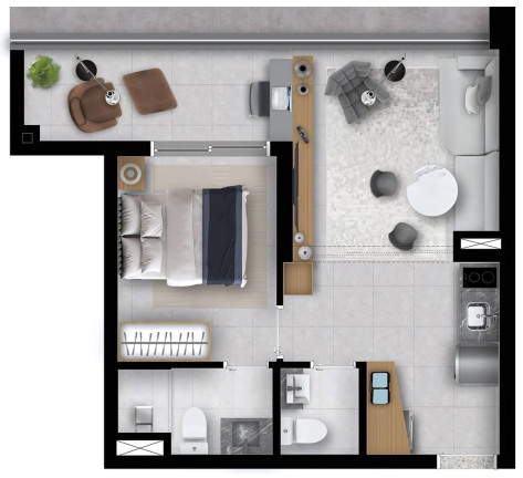 Imagem Apartamento com 1 Quarto à Venda, 42 m² em Pinheiros - São Paulo Imagem Apartamento com 1 Quarto à Venda, 42 m² em Pinheiros - São Paulo