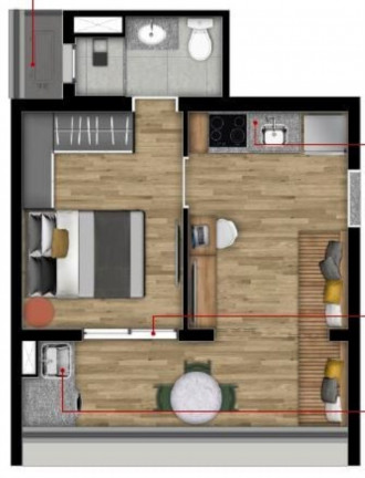 Imagem Imóvel com 1 Quarto à Venda, 26 m² em Cerqueira César - São Paulo Imagem Imóvel com 1 Quarto à Venda, 26 m² em Cerqueira César - São Paulo