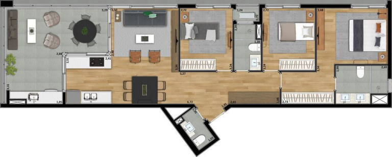 Imagem Apartamento com 3 Quartos à Venda, 111 m² em Perdizes - São Paulo