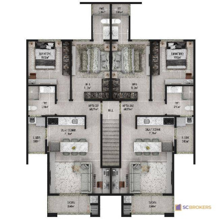 Imagem Apartamento com 2 Quartos à Venda, 68 m² em Meia Praia - Navegantes Imagem Apartamento com 2 Quartos à Venda, 68 m² em Meia Praia - Navegantes