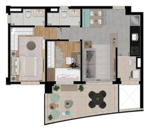 Imagem Apartamento com 2 Quartos à Venda, 74 m² em Pinheiros - São Paulo Imagem Apartamento com 2 Quartos à Venda, 74 m² em Pinheiros - São Paulo