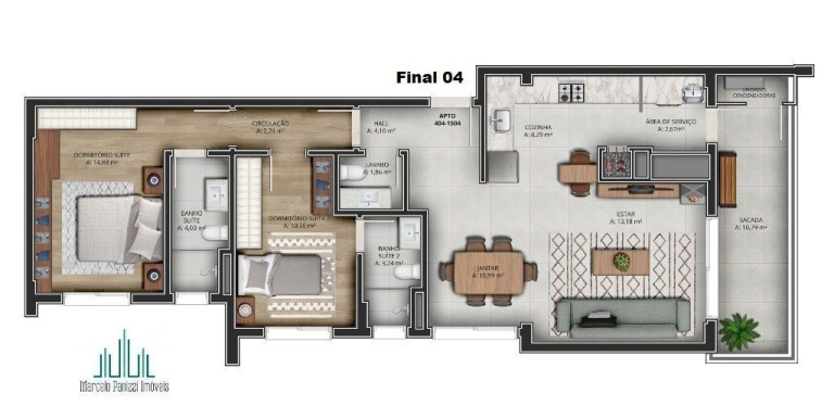 Imagem Apartamento com 2 Quartos à Venda, 105 m² em São Bento - Bento Gonçalves Imagem Apartamento com 2 Quartos à Venda, 105 m² em São Bento - Bento Gonçalves