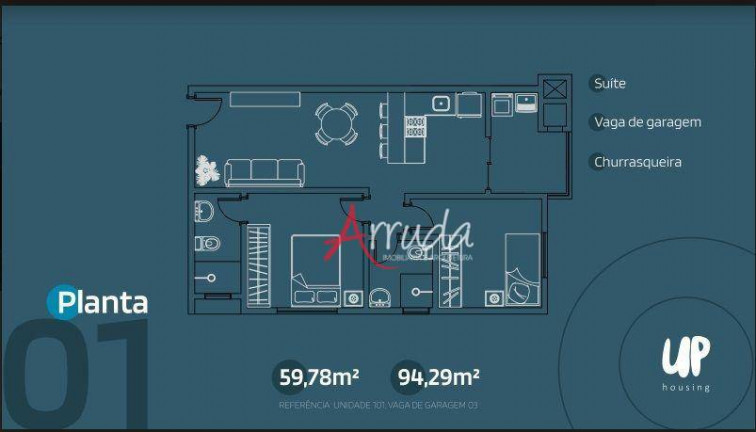 Imagem Apartamento com 2 Quartos à Venda, 59 m² em Centro - Cascavel Imagem Apartamento com 2 Quartos à Venda, 59 m² em Centro - Cascavel