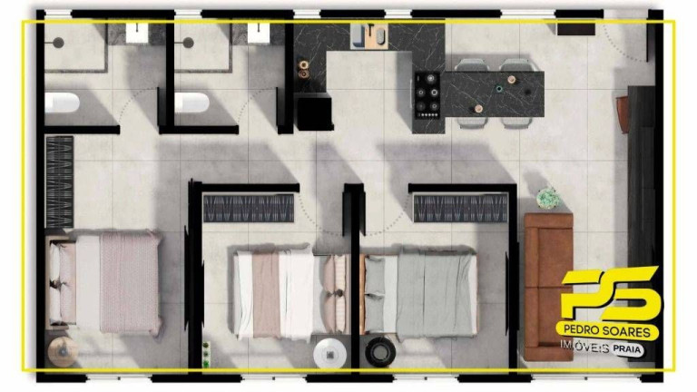Imagem Apartamento com 3 Quartos à Venda, 120 m² em Tambaú - João Pessoa Imagem Apartamento com 3 Quartos à Venda, 120 m² em Tambaú - João Pessoa
