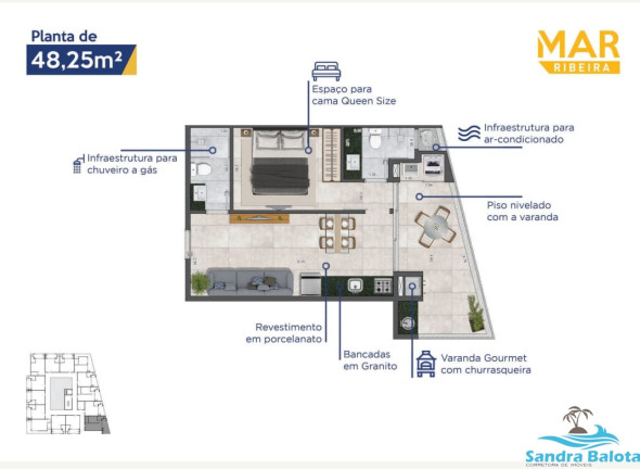 Imagem Kitnet com 1 Quarto à Venda, 35 m² em Saco Da Ribeira - Ubatuba