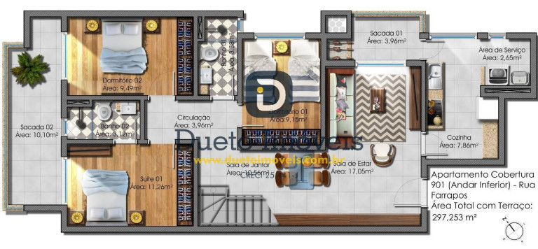 Apartamento com 4 Quartos à Venda, 234 m² em Nossa Senhora Medianeira - Santa Maria