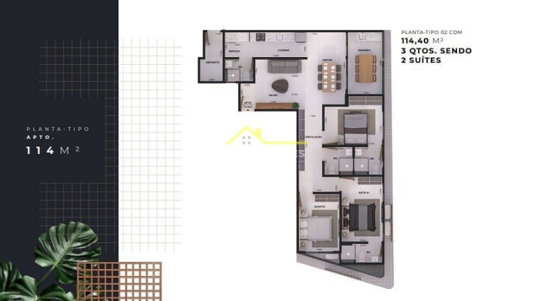Imagem Apartamento com 3 Quartos à Venda, 114 m² em Jardim Oceania - João Pessoa Imagem Apartamento com 3 Quartos à Venda, 114 m² em Jardim Oceania - João Pessoa