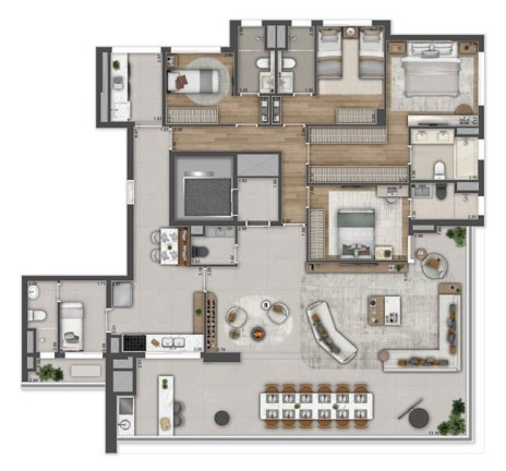 Imagem Apartamento com 4 Quartos à Venda, 217 m² em Brooklin Novo - São Paulo Imagem Apartamento com 4 Quartos à Venda, 217 m² em Brooklin Novo - São Paulo