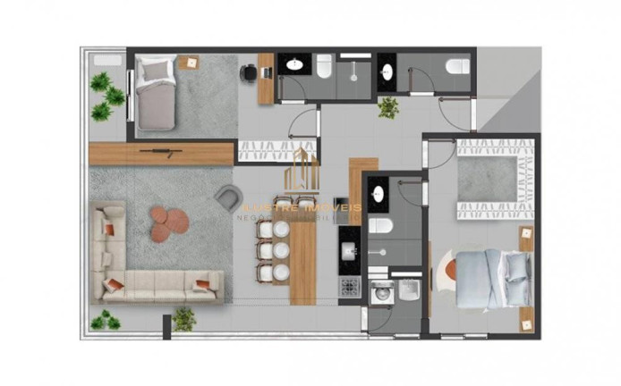 Imagem Apartamento com 3 Quartos à Venda, 107 m² em Empresarial 18 Do Forte - Barueri