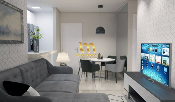 Apartamento com 2 Quartos à Venda, 62 m² em Guilhermina - Praia Grande
