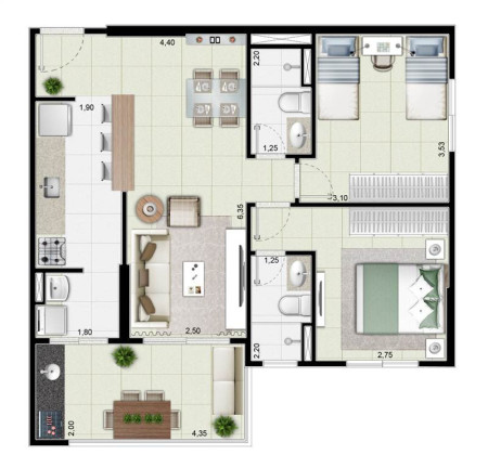 Imagem Apartamento com 2 Quartos à Venda, 71 m² em Vila Atlantica - Mongagua Imagem Apartamento com 2 Quartos à Venda, 71 m² em Vila Atlantica - Mongagua