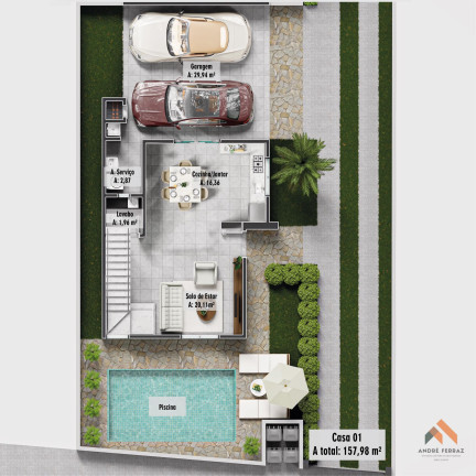 Imagem Casa com 3 Quartos à Venda, 125 m²