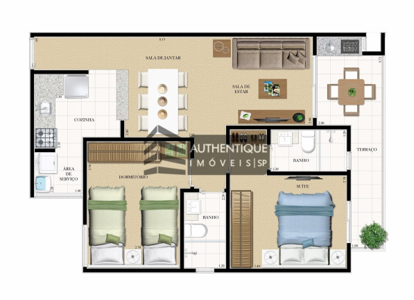 Imagem Apartamento com 3 Quartos à Venda, 68 m² em Rudge Ramos - São Bernardo Do Campo Imagem Apartamento com 3 Quartos à Venda, 68 m² em Rudge Ramos - São Bernardo Do Campo
