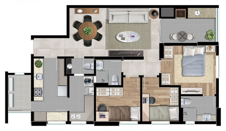 Imagem Apartamento com 2 Quartos à Venda, 95 m² em Centro - Curitiba